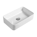 [BCCT179] Balterley Nova Rectangular Bathroom Countertop Basin, Contemporary Style, Soft Square Design, White, 365 mm - Cutout