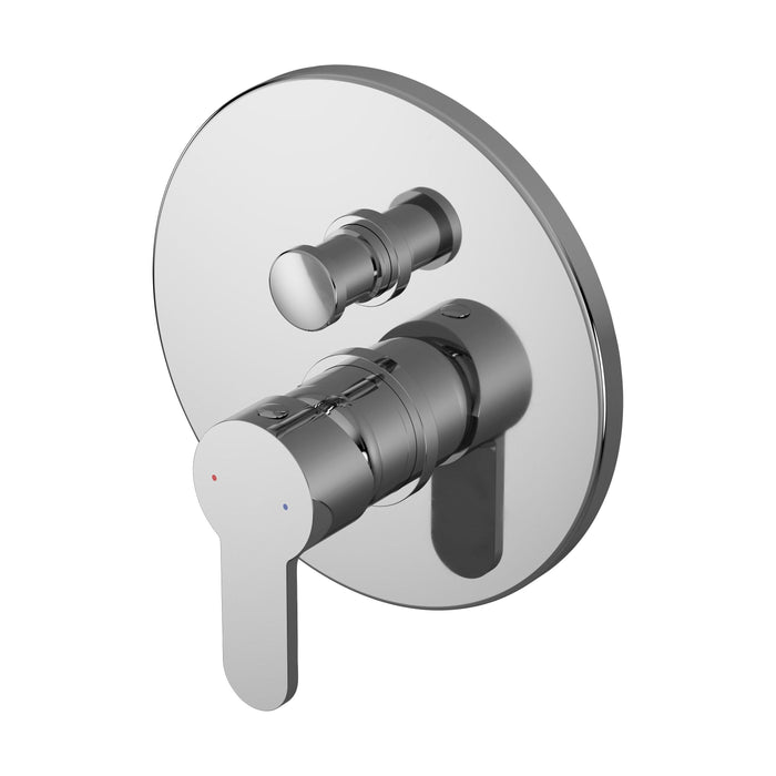[BSPRMV12] Balterley Pride Round Concealed Manual Shower Valve with Diverter 2 Outlets - Chrome - Cutout