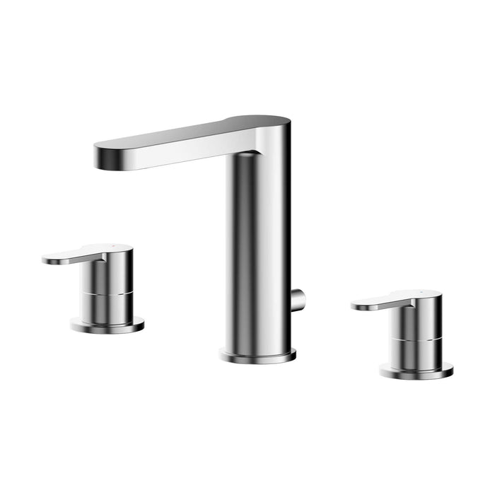 [BTPR337] Balterley Pride Round Deck 3 Tap Hole Basin Mixer Tap & Pop Up Waste - Chrome - Cutout