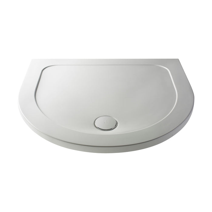 [BETR095] Balterley Shower Tray D Shape, 1050mm - Available in White and Slate Grey - Cutout