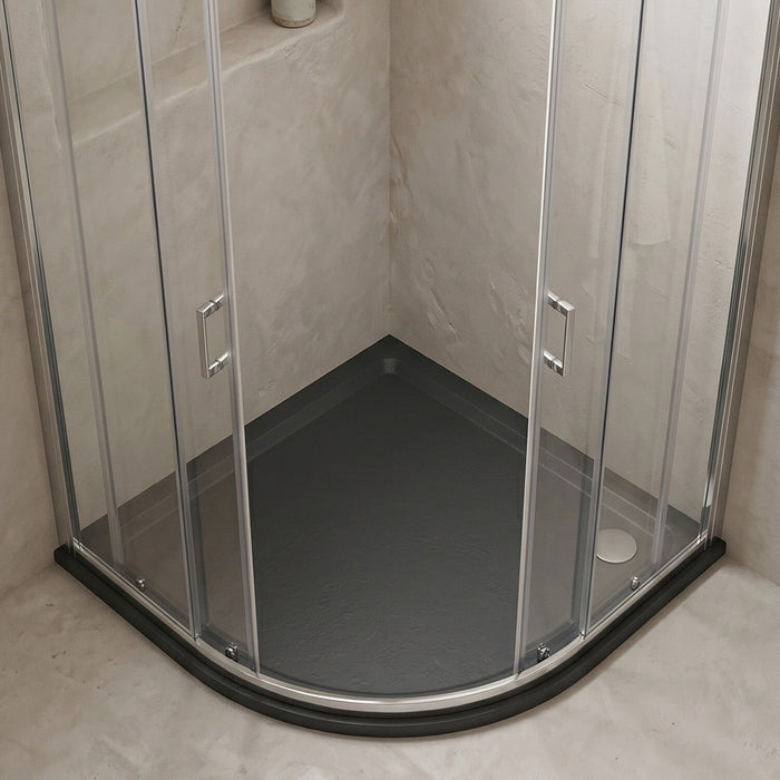 [BETR71101] Balterley Shower Tray Modern Offset Quadrant Shower Tray, Left or Right Hand - Choice of Size and Finish - Silo
