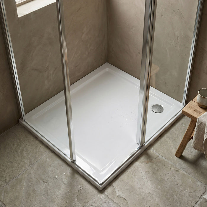 [BETR008] Balterley Shower Tray Modern Rectangular 40mm Profile Slimline, White or Grey - Multiple Sizes Available - Silo