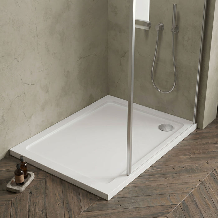 [BETR007] Balterley Shower Tray Modern Rectangular 40mm Profile Slimline, White or Grey - Multiple Sizes Available - Silo
