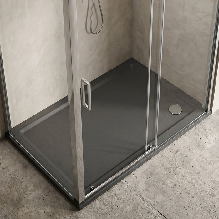 [BETR71007] Balterley Shower Tray Modern Rectangular 40mm Profile Slimline, White or Grey - Multiple Sizes Available - Silo