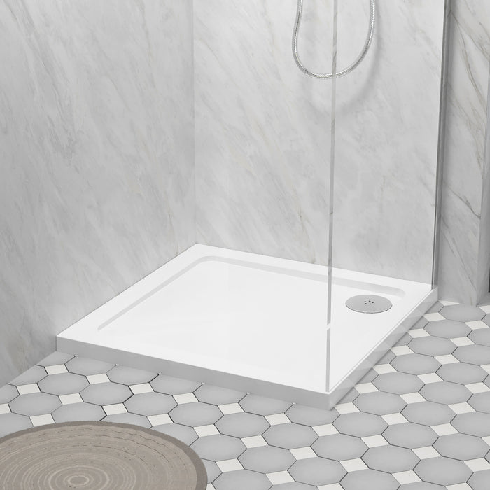 [BETR002] Balterley Shower Tray Modern Square, 40mm Profile - Choice of Size and Colour - Lifestyle 1