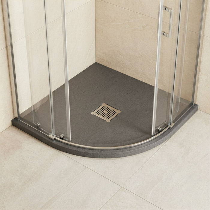 [BELT71105] Balterley Shower Tray Premium Slimline Quadrant - Multiple Sizes and Finishes - Silo