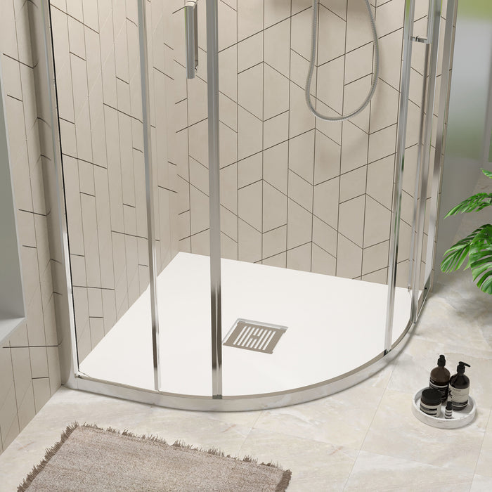 [BELT61105] Balterley Shower Tray Premium Slimline Quadrant - Multiple Sizes and Finishes - Lifestyle 1