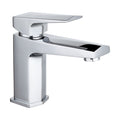 [BTBO305] Balterley Square Mono Basin Mixer Tap & Push Button Waste, Single Lever with Ceramic Disc - Chrome Finish - Cutout