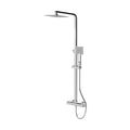 [BRV388E] Balterley Square Thermostatic Shower Kit with Fixed Head and Adjustable Handset - Chrome - Cutout