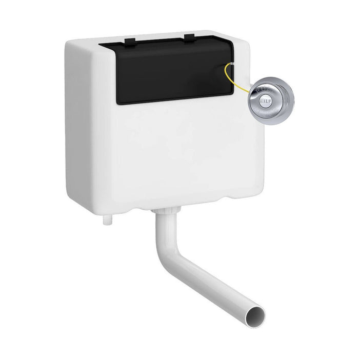 [BCC8T01B] Balterley Universal Water Saving Dual Flush Bottom Inlet with Traditional Push Button - Cutout