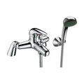 [BTOD304] Balterley Willow Single Lever Deck Mounted Bath Shower Mixer Tap with Shower Kit - Chrome - Cutout