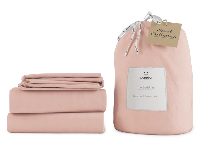 [HimalayanPink] HimalayanPink Bamboo and French linen Bedding Set Package