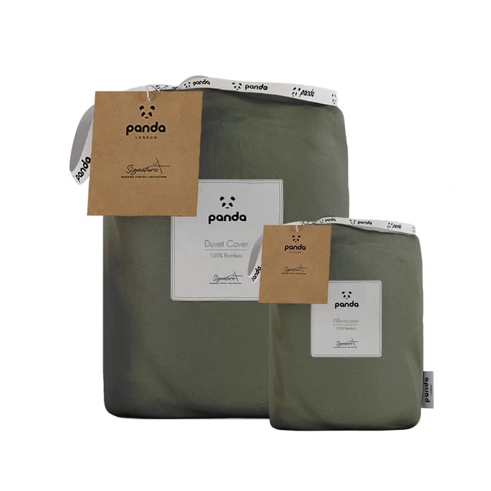 [SignaturePlusForestGreenDCSet] Signature_Plus_Bamboo_Lyocell_-_Forest_Green_Duvet_Cover_Set