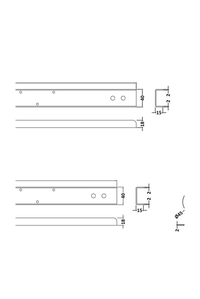 [BBBLW001] BATH LEG SET - Technical Drawing