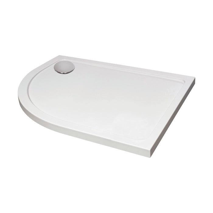 [BETTR91080QL] Bathroom Offset Quadrant Shower Tray - Choice of Size and Orientation - Cutout