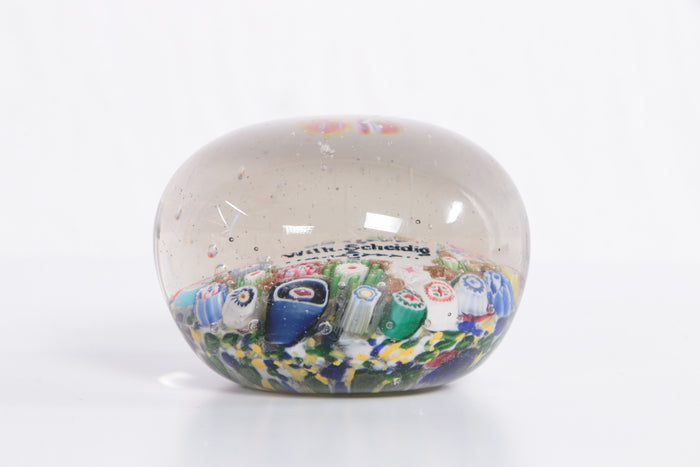 Beautiful Paperweight with the Name Wilh Scheidig, Circa 1900