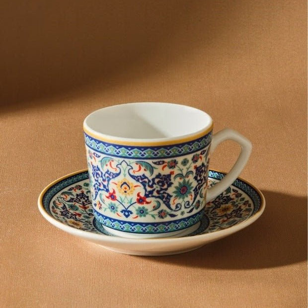 Karaca Beylerbeyi Premium Turkish Coffee Cup Set - 6 Pieces x 80ml - TryAladdin