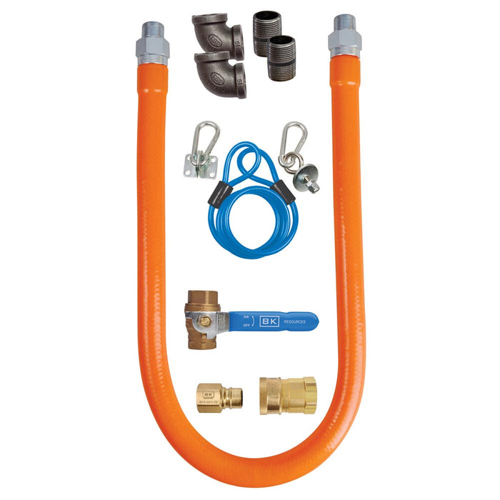 Quick-Connect Gas Hose Kit - 3/4" ID x 36" L"