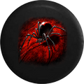 Black Widow Spider on Red Web 3D Poisonous RV Camper Spare Tire Cover-35 inch