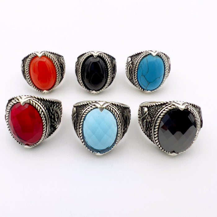 Blue Turquoise Square Ring