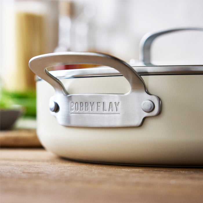 Bobby Flay sauté pan with side helper handle