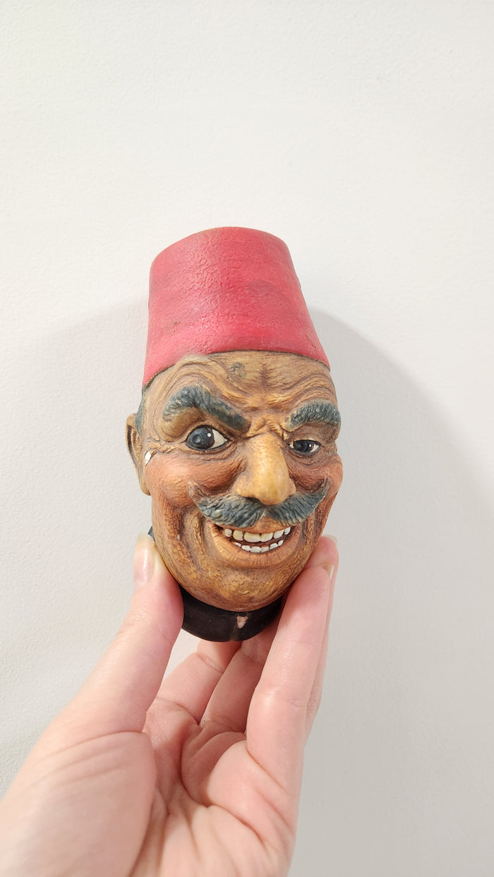 Bossons England "Abdullah" Wall Mask - Red Fez