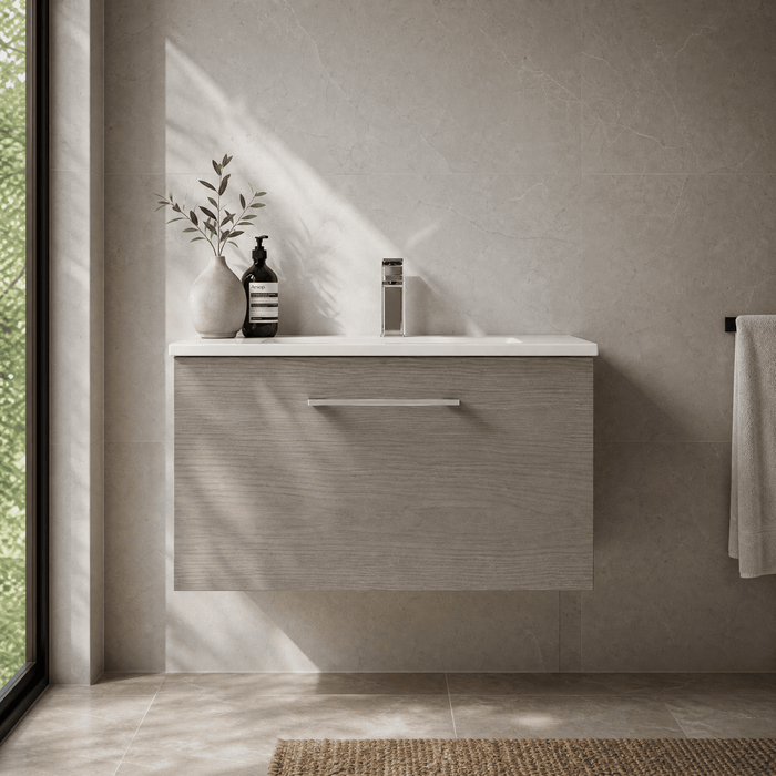 600mm / Minimalist Basin / Solace Oak