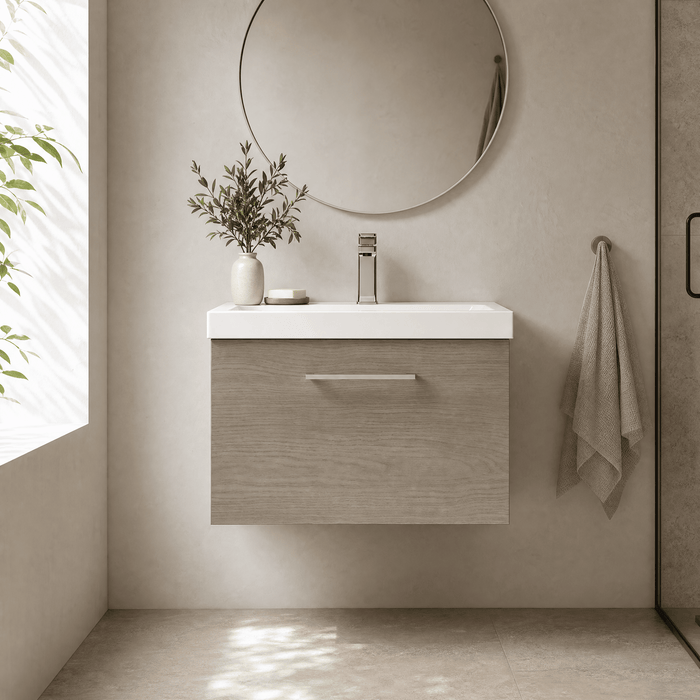 600mm / Thin-Edge Basin / Solace Oak