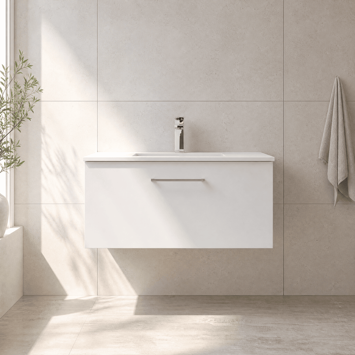 800mm / Minimalist Basin / Gloss White