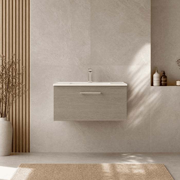 800mm / Minimalist Basin / Solace Oak