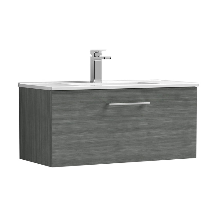 800mm / Minimalist Basin / Woodgrain Anthracite
