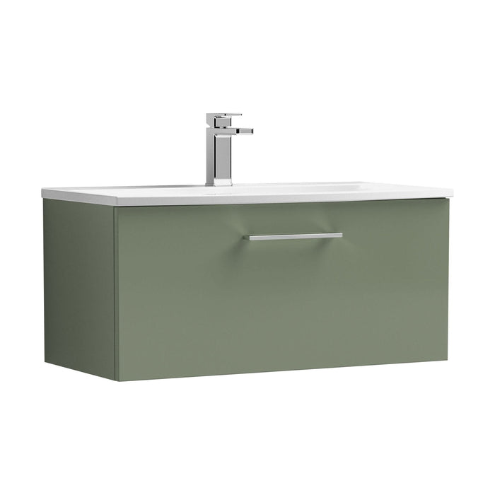 800mm / Curved Basin / Satin Green