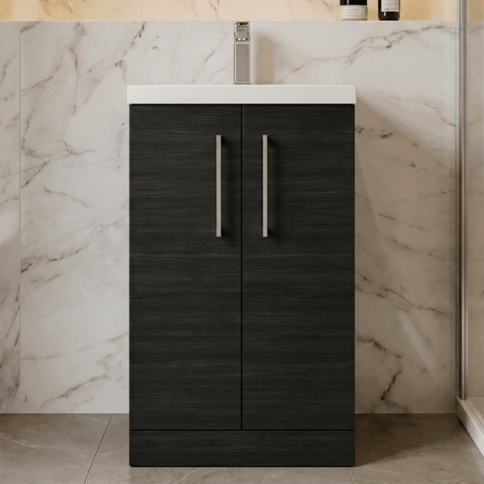 [BFLE005E] Bramshall Floor Standing Cloakroom Vanity Basin Unit with Choice of Finish, Handle Finish and Size - Silo