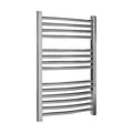 [BHCL385] Brewood Contemporary Heated Vertical Towel Rail with Curved Rails, Chrome, Choice of Size - Cutout