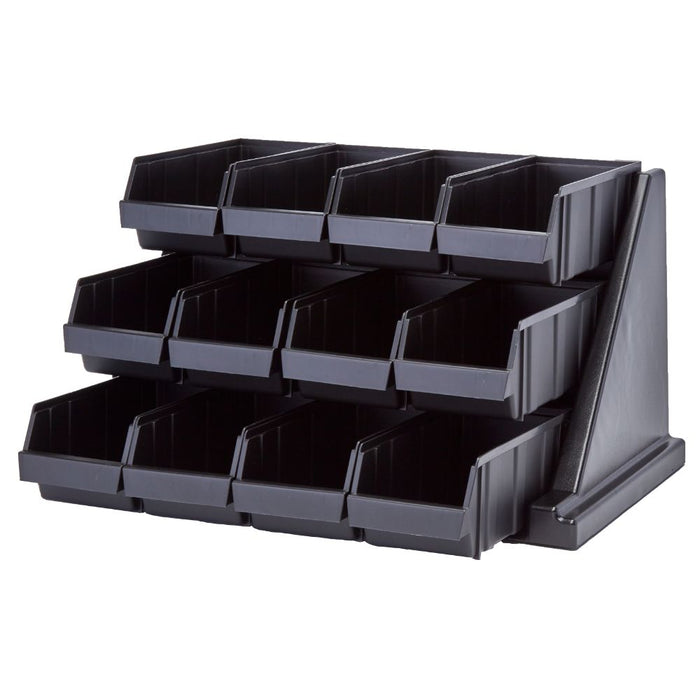Cambro 12RS12 - 25"W Versa Organizer Rack - (12) Bins in (3) Rows - Choose Color