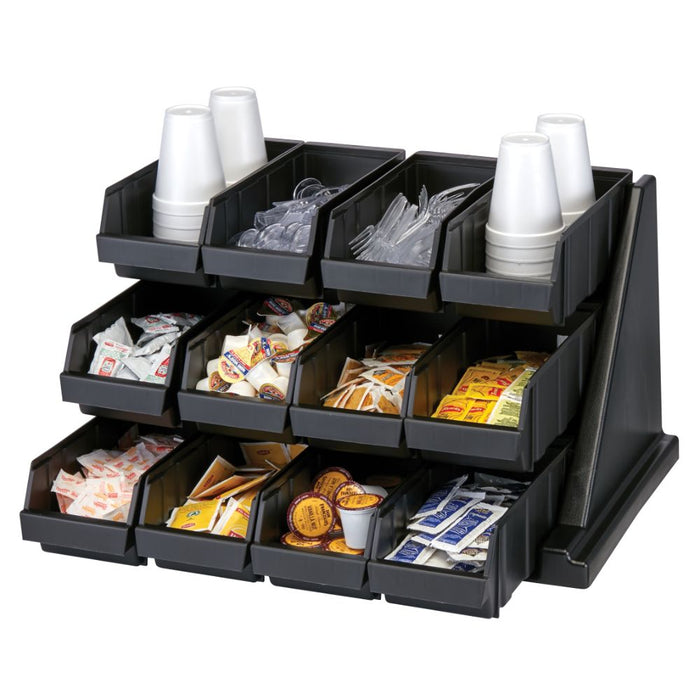 Cambro 12RS12 - 25"W Versa Organizer Rack - (12) Bins in (3) Rows - Choose Color