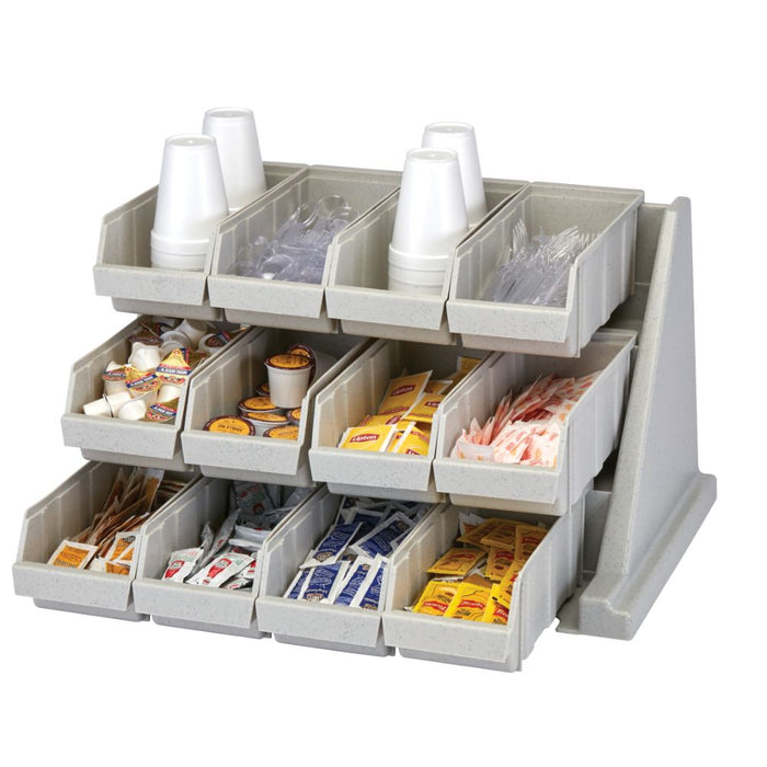 Cambro 12RS12 - 25"W Versa Organizer Rack - (12) Bins in (3) Rows - Choose Color