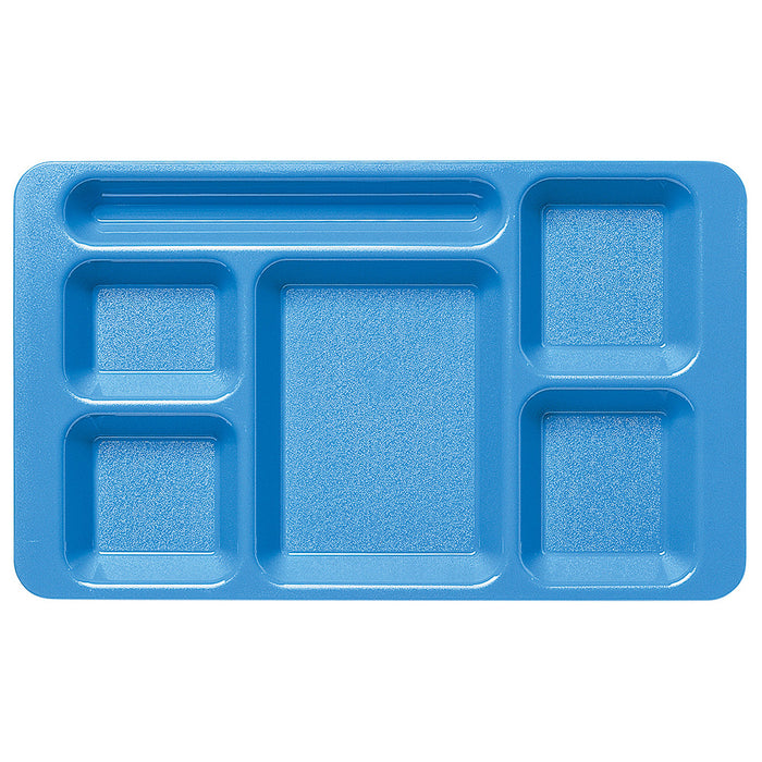 Cambro 1596CW - 9" x 15" School Lunch Tray - 6 Compartments - Choose Color