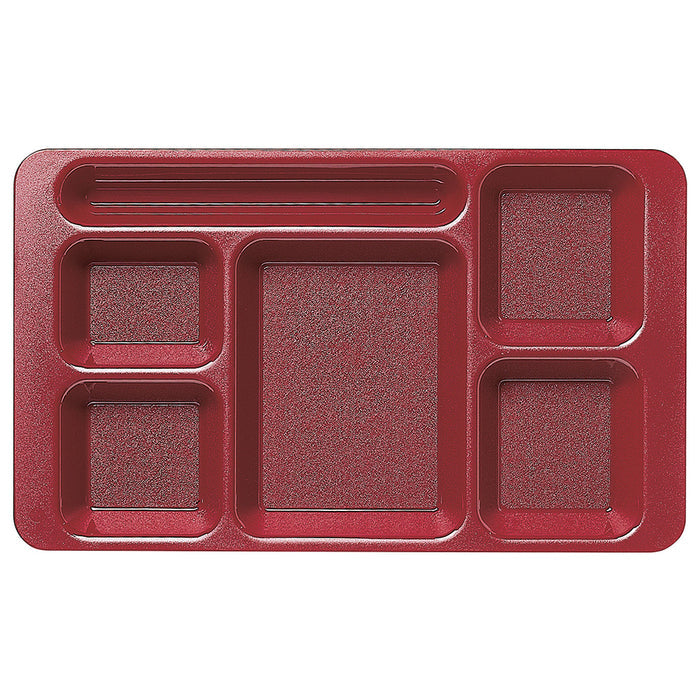 Cambro 1596CW - 9" x 15" School Lunch Tray - 6 Compartments - Choose Color