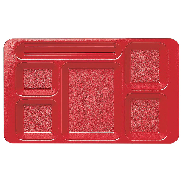 Cambro 1596CW - 9" x 15" School Lunch Tray - 6 Compartments - Choose Color