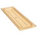 Cambro 20LPHPC150 - High Heat Flat Cover - Half-Size Long - Amber