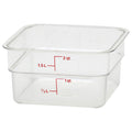 Cambro 2SFSCW135 - CamSquare Classic Storage Container - 2 Qt. - Clear
