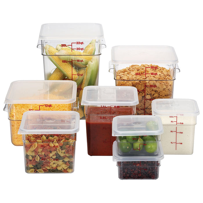 Cambro 2SFSCW135 - CamSquare Classic Storage Container - 2 Qt. - Clear