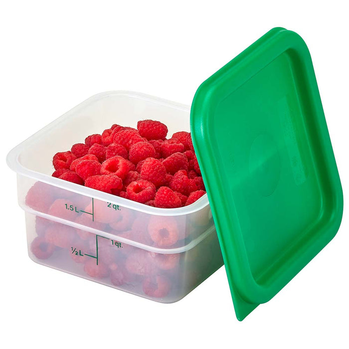 Cambro 2SFSPP190 - CamSquare Classic Storage Container - 2 Qt. - Translucent