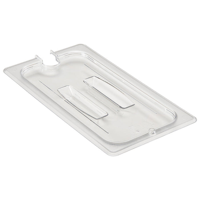 Cambro 30CWCHN135 - Notched Food Pan Cover with Handle - Third-Size - Clear