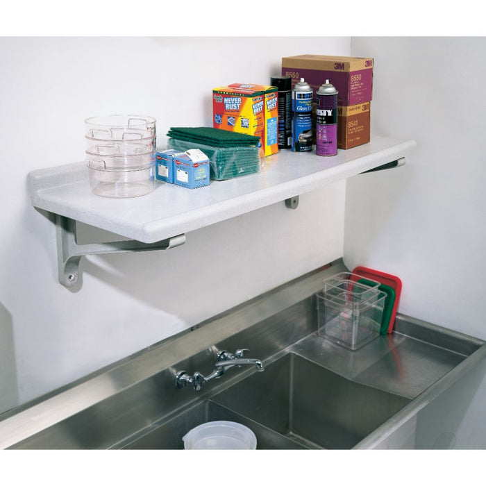 Cambro CSWS1848SK480 - Camshelving Wall Shelf - 48"W x 18"D - Speckled Gray