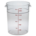 Cambro RFSCW22135 - Camwear Round Food Storage Container - 22 Qt. - Clear