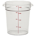 Cambro RFSCW4135 - Camwear Round Food Storage Container - 4 Qt. - Clear