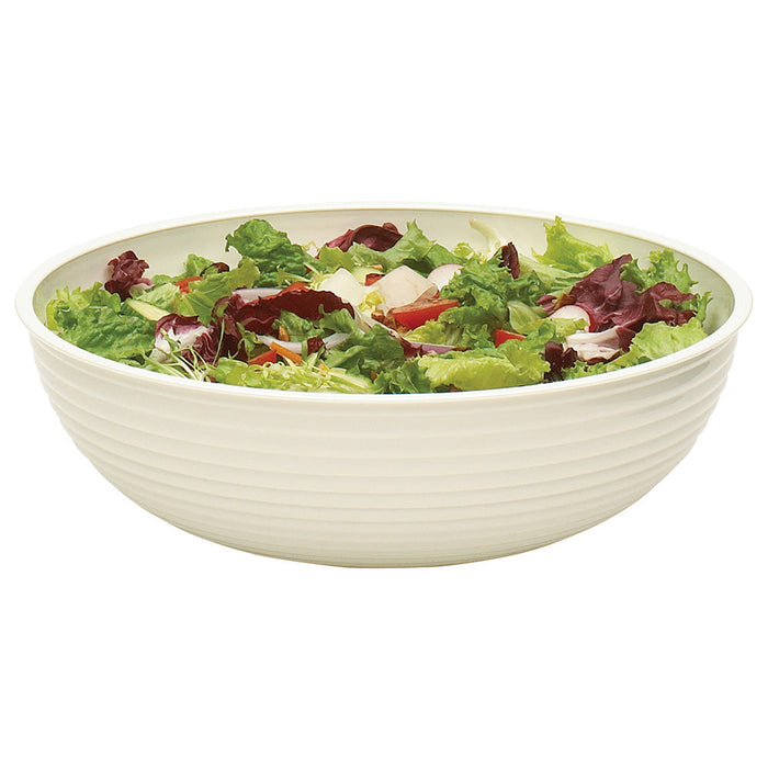 Cambro RSB10CW - 10" Round Ribbed Display Bowl - 3.2 Qt. Capacity - Choose Color
