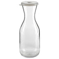 Cambro WW1000CW135 - Camliter Plastic Carafe with Lid - 1 Liter - Clear